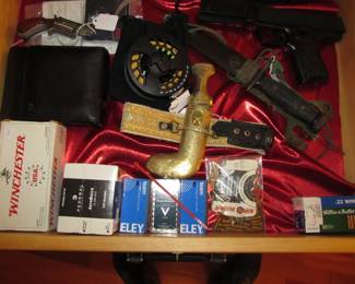 Vintage gold dagger from the Middle East.