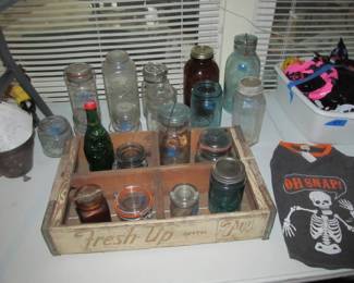 Antique canning jars