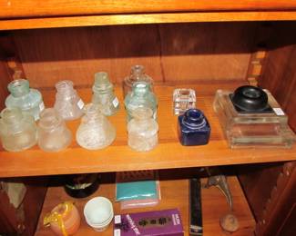 Antique ink bottles