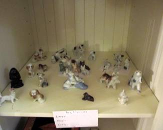 Cute dog figurines