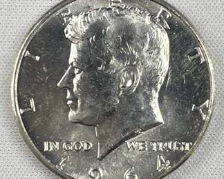 1964 JFK 90% Silver Gem BU Nice Mint Luster