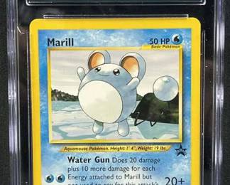 2000 Pokemon Marill Blk. Star League Promo CGC 9
