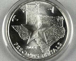 2013 Texas Precious Metals 1oz .999 Cowboy