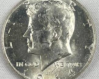 1964 JFK 90% Silver Gem BU Nice Mint Luster
