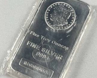 5oz Troy Silver Morgan Style HM Bar .999