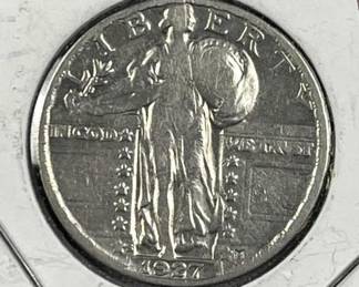 1927-S Standing Liberty Silver Quarter, Fine