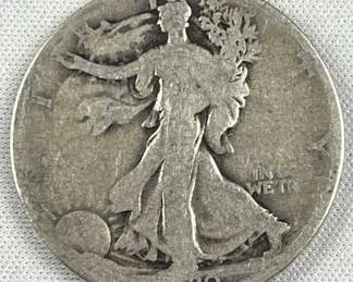 1920-S Walking Liberty Silver Half Dollar, US 50c