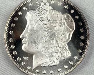 1oz Silver Round, Morgan Style Prooflike .999