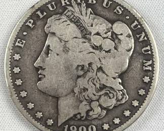 1900-S Morgan Silver Dollar, US $1 Coin