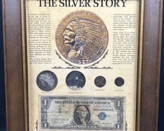 The Silver Story Framed Morgan Dollar & More