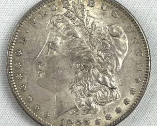 1882 Morgan Silver Dollar, AU+