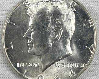 1964 JFK 90% Silver Gem BU Nice Mint Luster