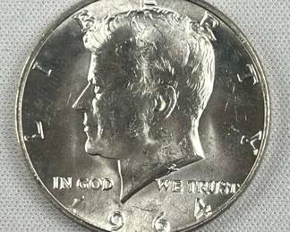 1964 JFK 90% Silver Gem BU Nice Mint Luster