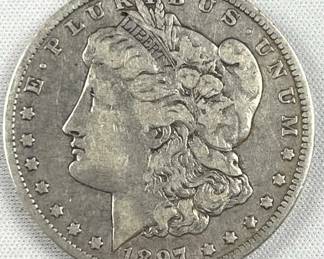 1897-O Morgan Silver Dollar, US $1 Coin