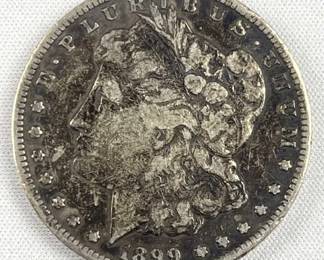 1899-S Morgan Silver Dollar, US $1 Coin