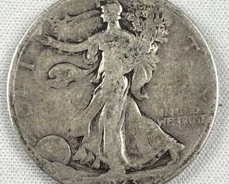 1923-S Walking Liberty Silver Half Dollar, US 50c