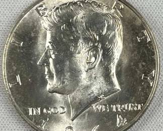 1964 JFK 90% Silver UNC/BU Kennedy Half
