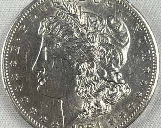 1881-S Morgan Silver Dollar, XF-AU