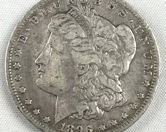 1896-O Morgan Silver Dollar, US $1 Coin