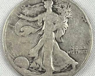 1928-S Walking Liberty Silver Half Dollar, US 50c