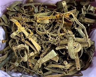 Tub of rusty traps!