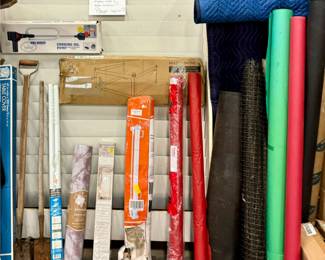 Rolls of Paper, Plastic, Netting, and Other Supplies, Cooking Oil Pump, Unopened Amazon Packages
