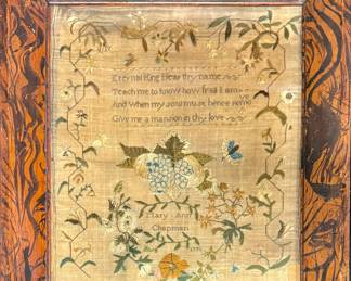 Wood Framed Fracture - Pennsylvania Dutch Folk Art from 1771