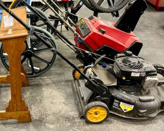 Wooden Kneeler, Push Mower