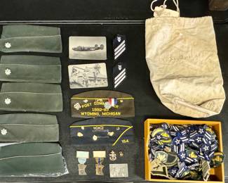 Vintage Military Hats, Badges, Photos, and Patches