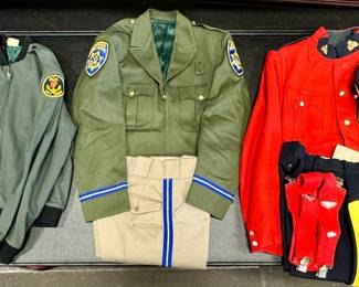 Vintage Uniforms: Royal Canadian Mountie, Navy (jacket), California Highway Patrol