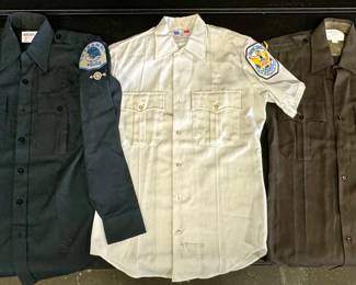 Vintage Uniforms:  Torrance Police, U.S. Parks Police, Wayne County Sheriff