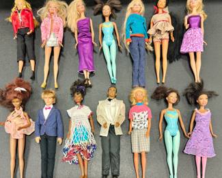 A Lot of Barbie Dolls