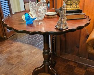 Mahogany Pie Crust Table....................................READ DESCRIPTION FOR ENTRY AT PRE SALE  25th and 26th May THANKS. 