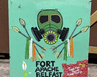 Fort Apache Belfast Painting on Board