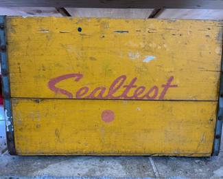 Antique wooden crates