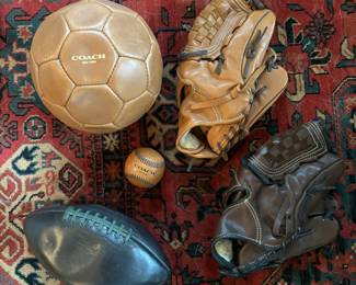 Assortment of limited edition designer sports equipment including Coach