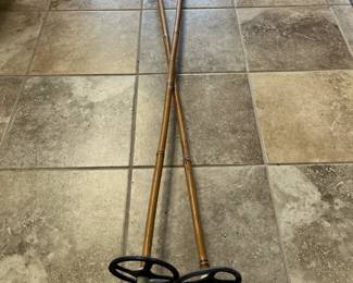 Antique Bamboo Ski Poles (2 sets)