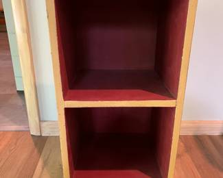 Two-tone nightstand or shelving unit