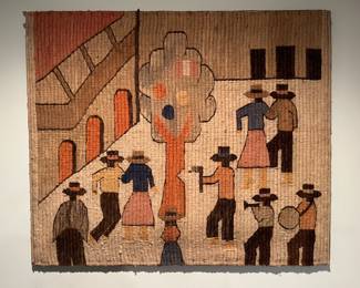 Large woven folk art