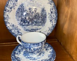 We have  several different patterns of china. This is all we have in the Coaching Scenes by Johnson Brothers