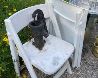 Although we don’t use these for their original purpose, they do make great water features in your yard. Add a vessel to catch the water and a pump.