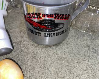 Vintage aluminum Cock of the Walk cup