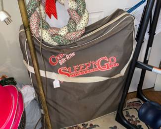 Who remembers sleeping in one of these old time pack and plays?