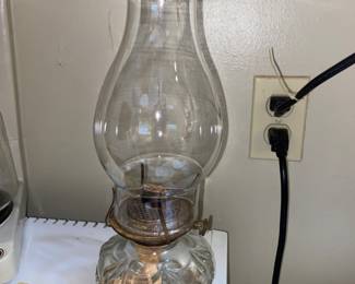 Antique hurricane lantern