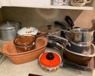 If you need pots or pans, we have plenty.