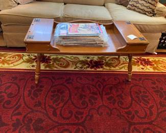 Solid maple double flip top coffee table. Ready to spruce up to your liking.