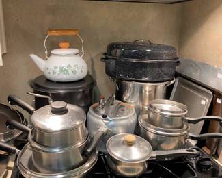 More pots and pans and this is just the apartment. More in the main house.