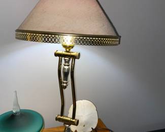 Adjustable brass piano lamp