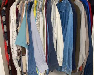 Nice mens shirts, sweaters, jackets and suits