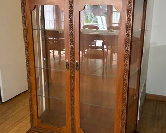 One of several beautiful curio cabinets.